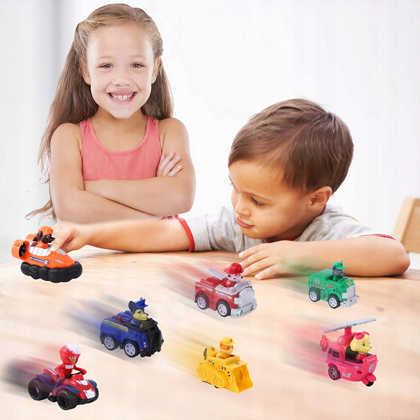 PSI PATROL POSTAVKY AUTÍČKY S POHONOM SADA 9 KS INÁ značka