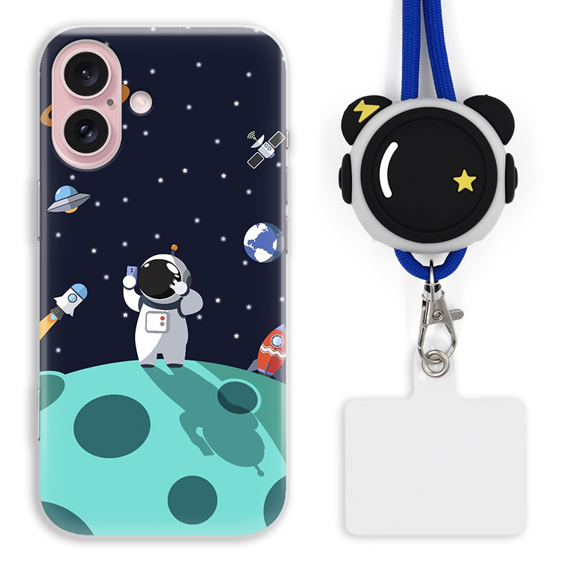 Etui pre Iphone 16 Puzdro Kryt Case Astronaut Vesmír Space Top Vzory