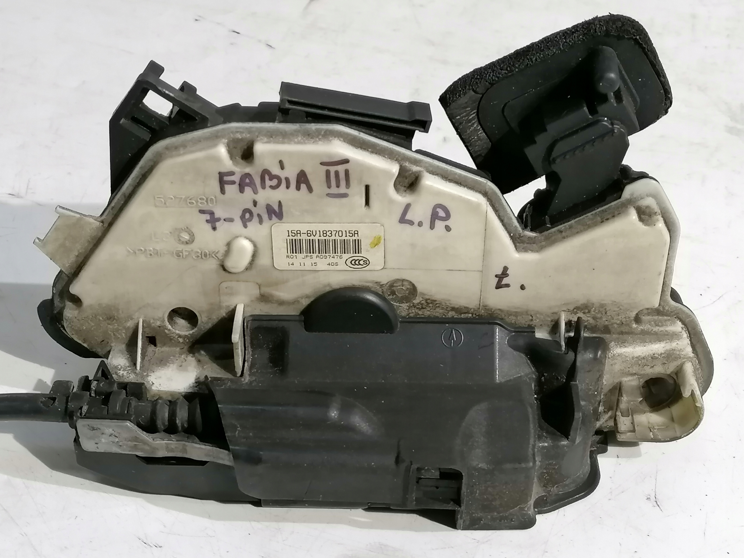 Skoda Fabia III 3 lock left front 7 PIN