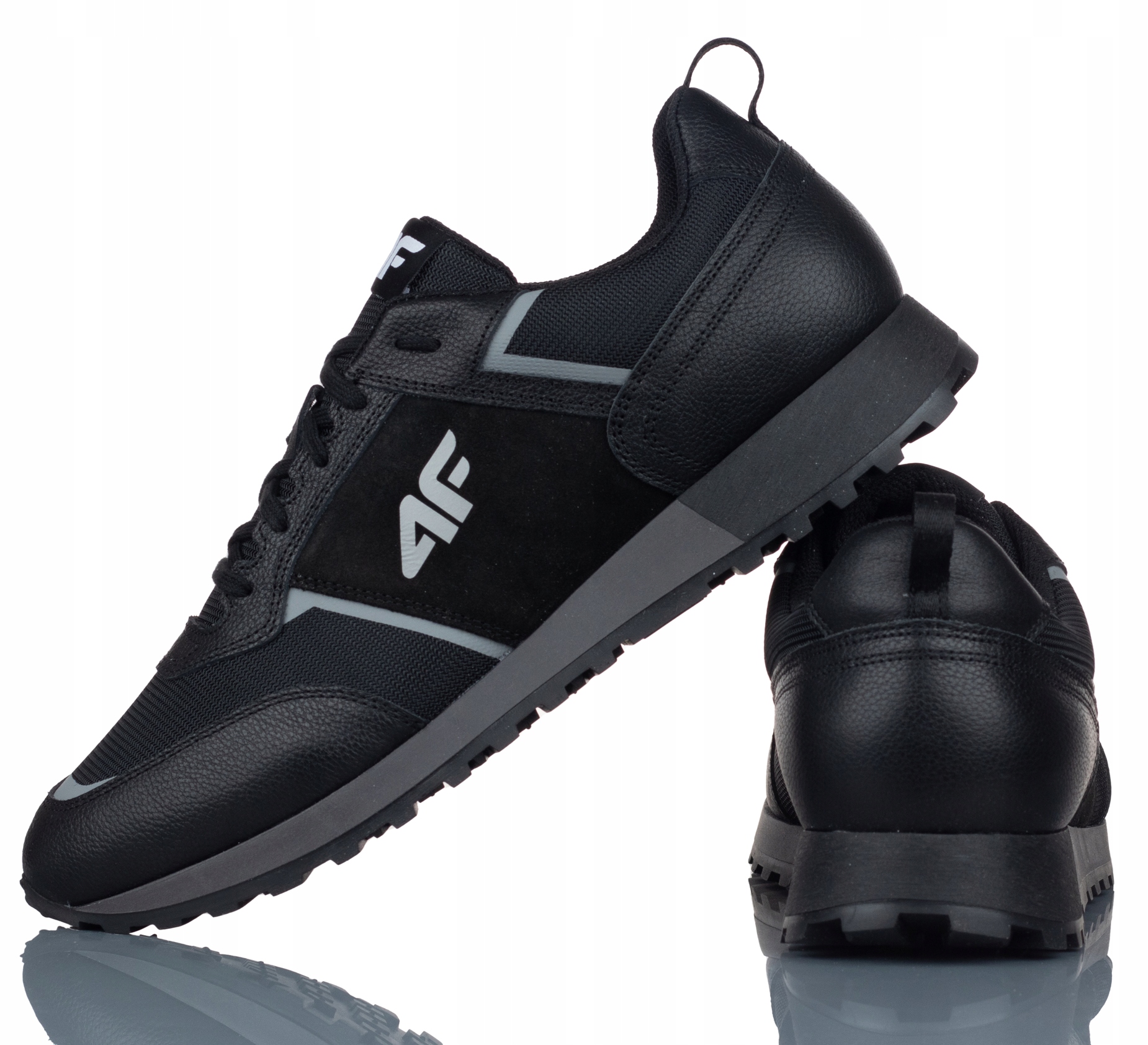 4F Buty sportowe WYGODNE, SKÓRZANE OBML258 21S 44