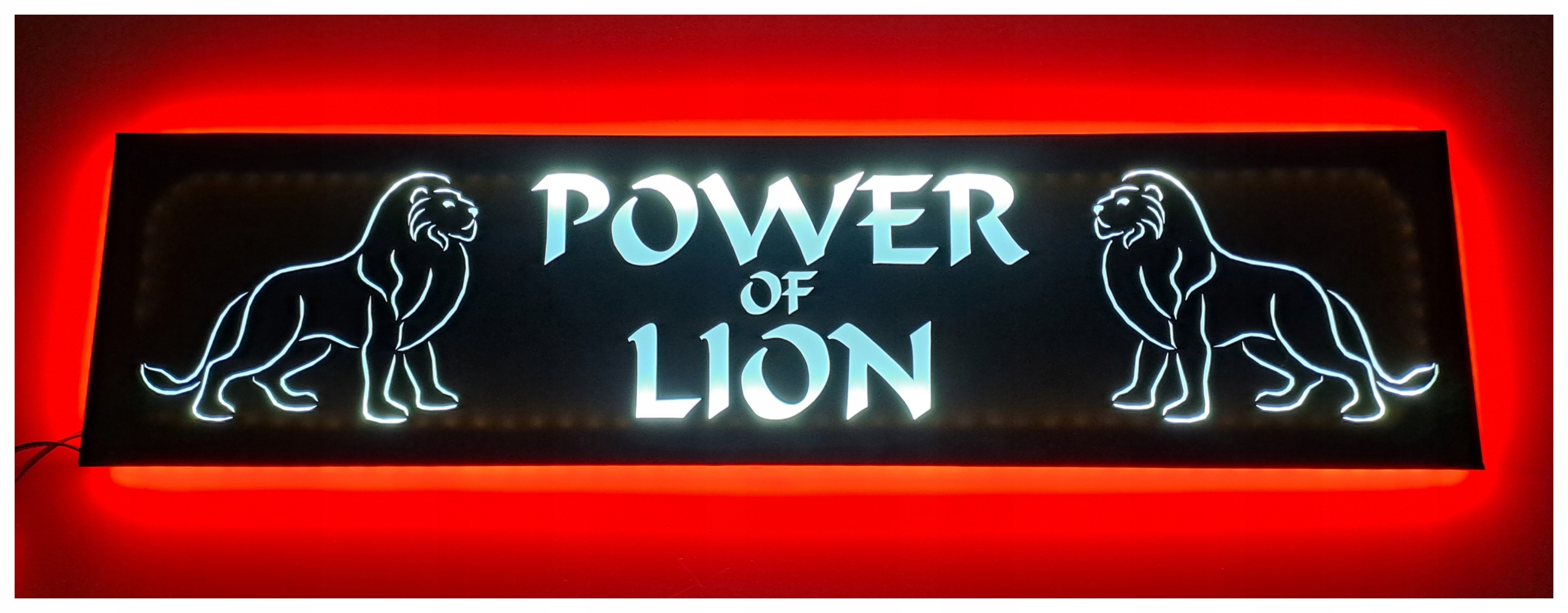 Led tabuľa power lion nad posteľou man daf scania s podsvietením kabíny Tir
