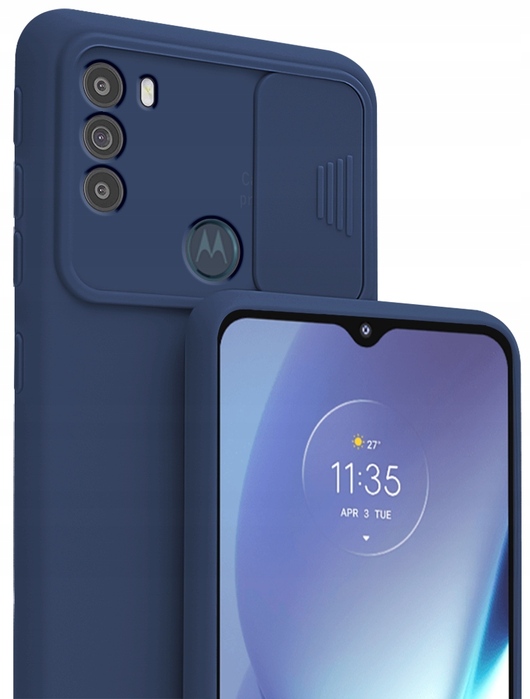 

Etui Silicone CamShield Szkło do Motorola Moto G50