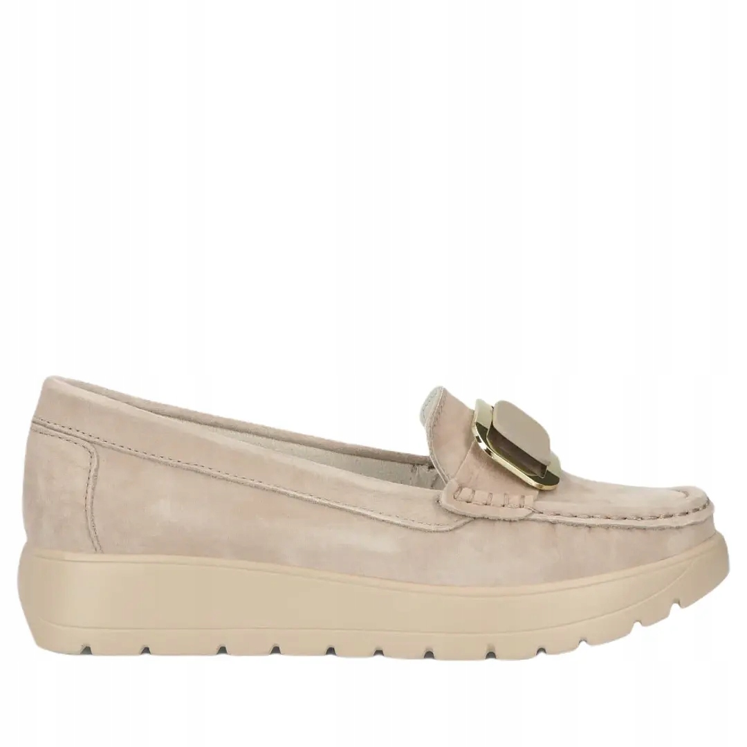 Dámské polobotky Filippo 7056/25 Be béžové Velikost 40, Béžová