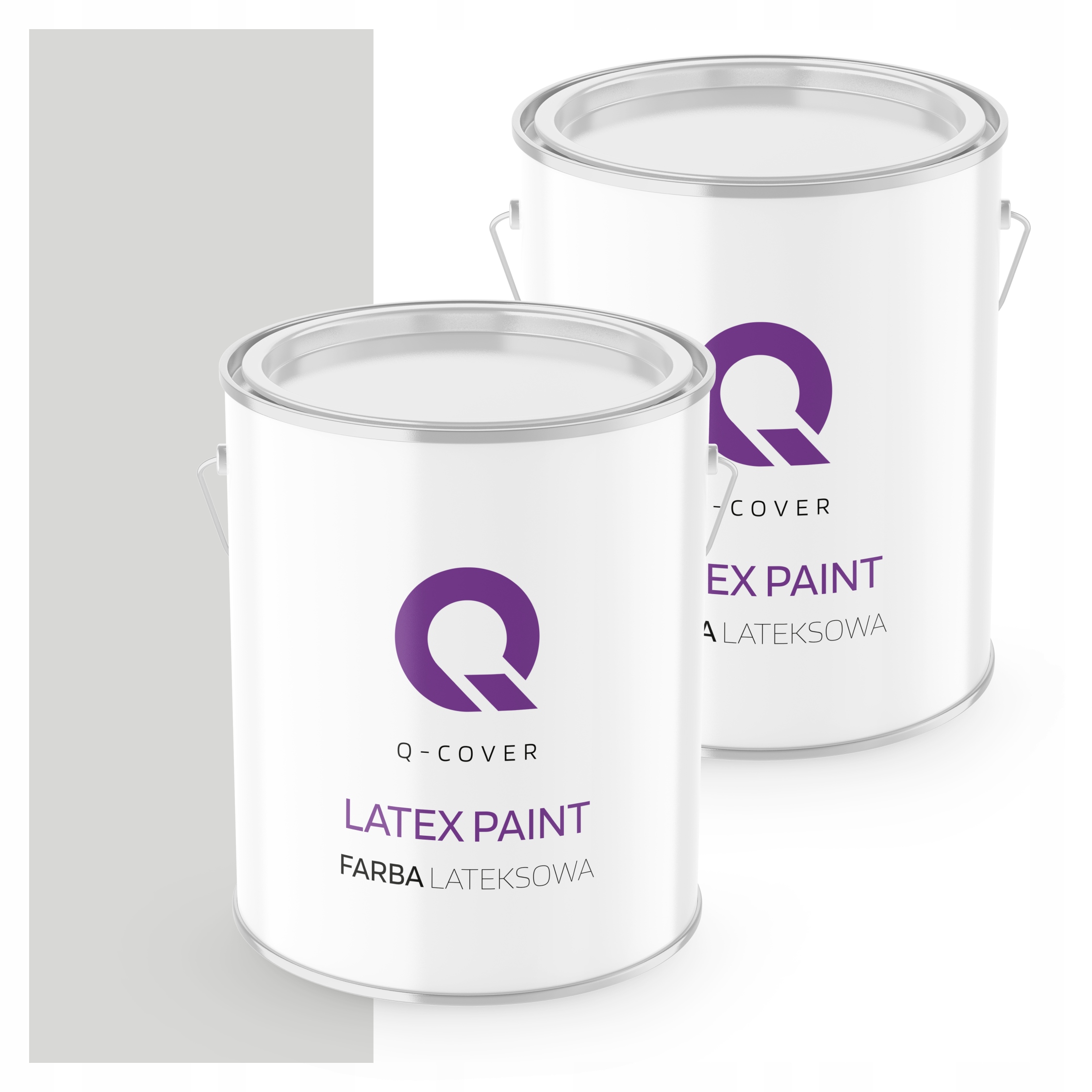 Latexová Stropná Stenová Farba Hlboká Matná 2L Šedá H0003 Trvanlivá