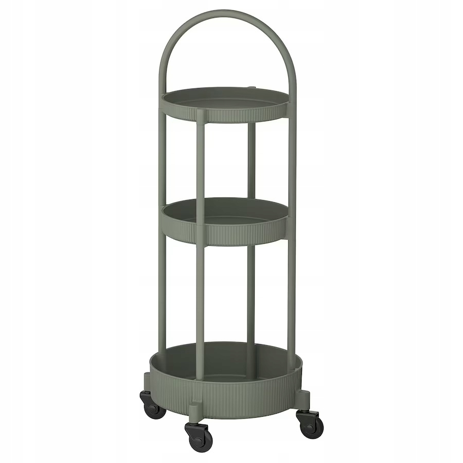 Ikea Juttersbo Mobilní vozík, bar, šedozelený, 36x36 cm