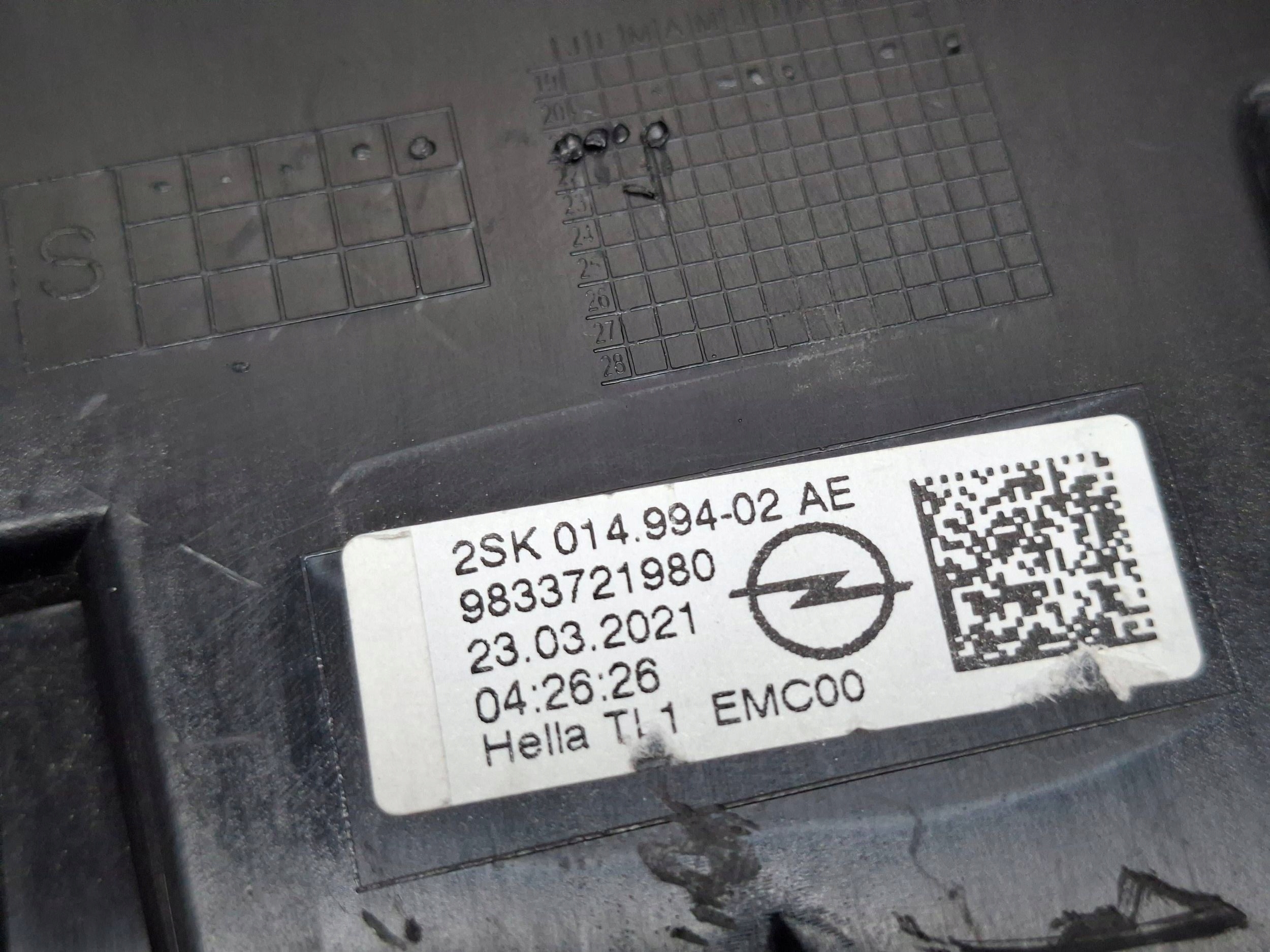 light right rear part LED 9833721980 OPEL MOKKA B 2020
