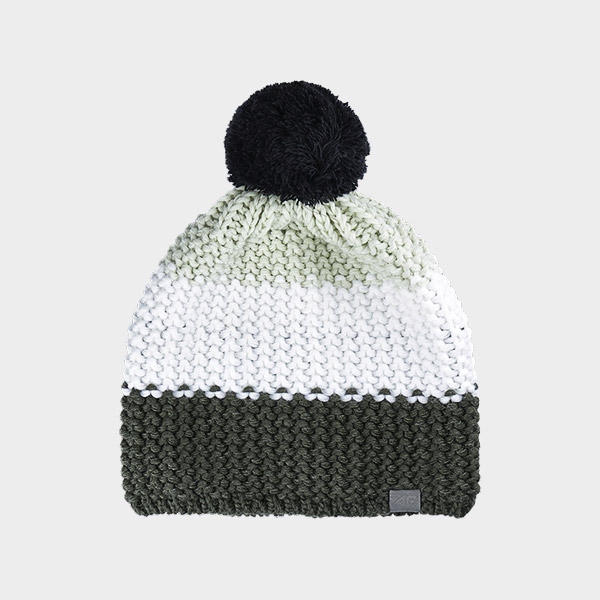 4F CZAPKA ZIMOWA MĘSKA Z POMPONEM L ACAPM461 AW24 Marka 4F
