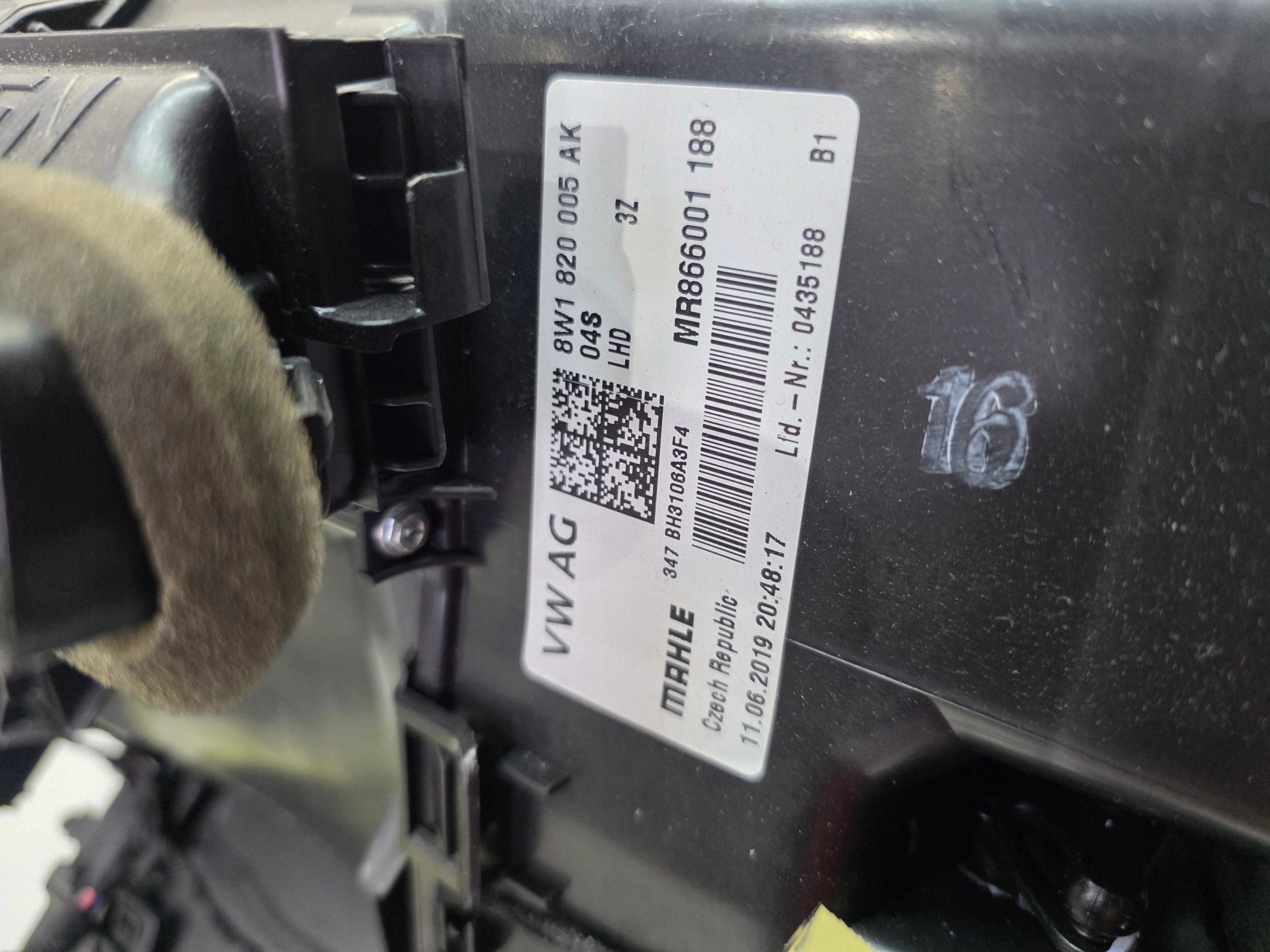 heater complete AUDI A4 B9 8W1820005AK EUROPA