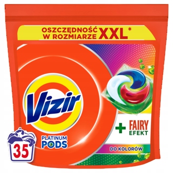 Vizir Platinum Pods Fairy Effect pro barvy, 35 praní 857,5 g