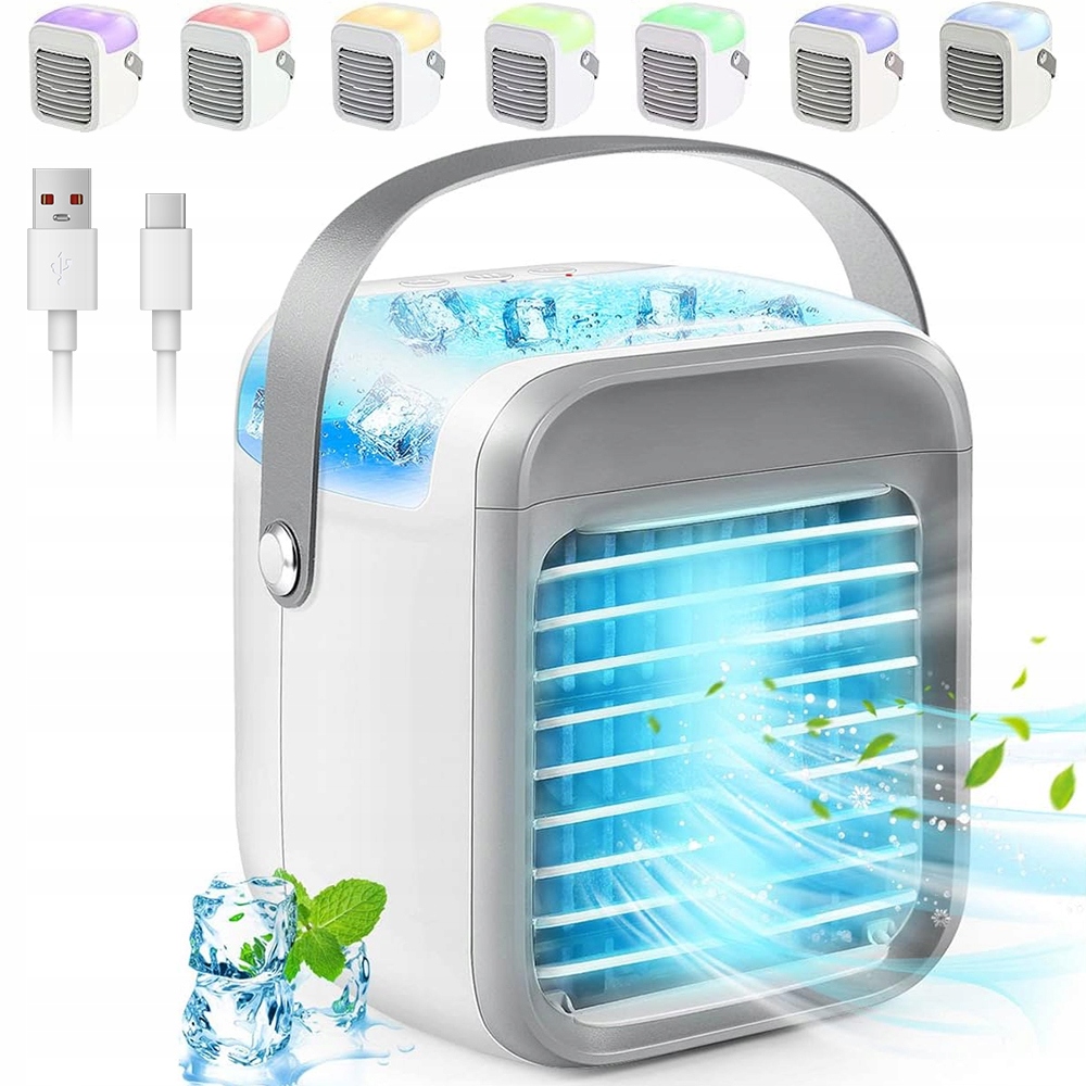 Na Wodę Klimator Nawilżacz Mini Klimatyzator Przenośny Cooler Wiatrak 3Bieg