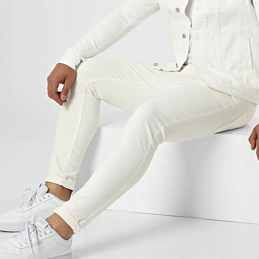 Jeansy Spodnie Męskie Jeansowe Slim fit Joggery