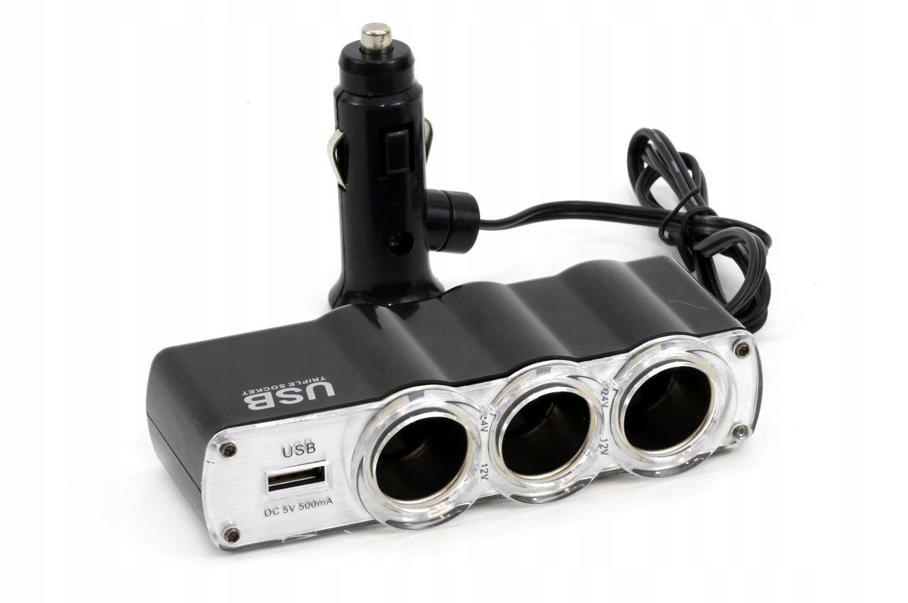 

Przedłużacz Przedłużka Zapalniczki 12V 24V Usb