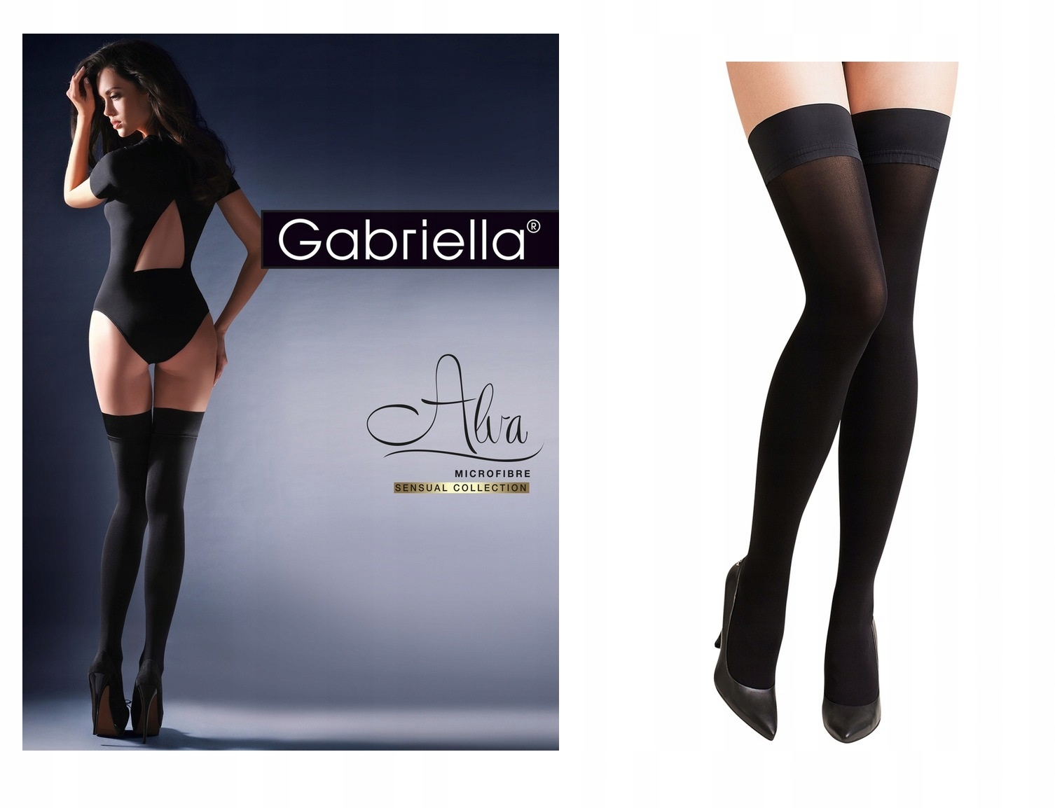 

Gabriella pończochy Calze Alva 60 den 3/4 Nero