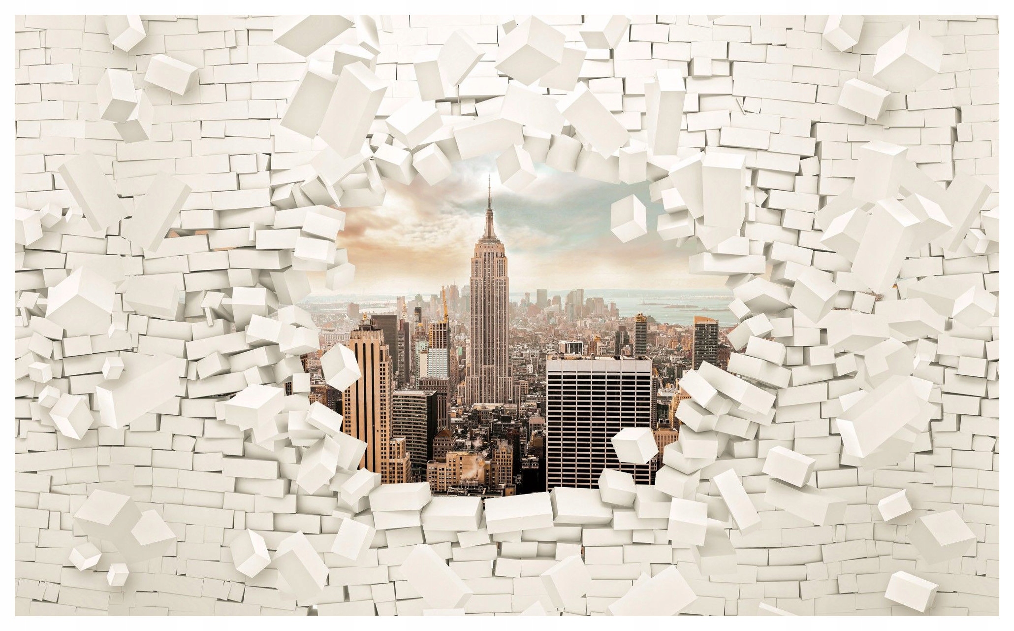 Fototapeta New York cihlová loftová vinylová 254x184 lepidlo