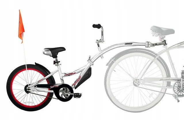 WEERIDE CO PILOT ROWER DOCZEPIANY DLA DZIECKA SREB