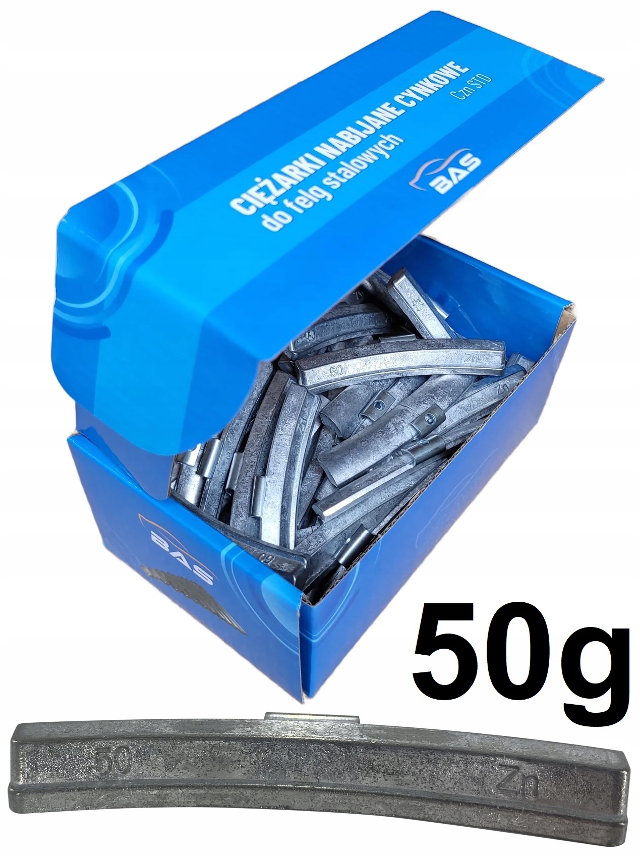 Zinkové závaží na Závaží Zn Std pro ocelové ráfky 50g 50 Ks Premium Bas
