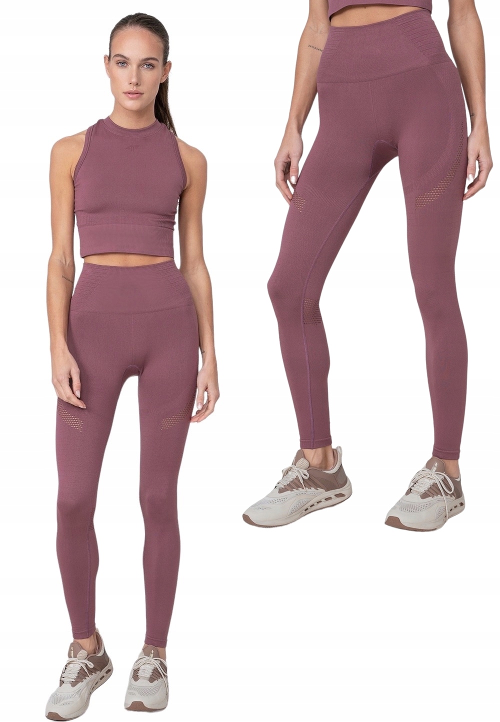 

4F Komplet Legginsy Top Sportowy Stanik r. M/L