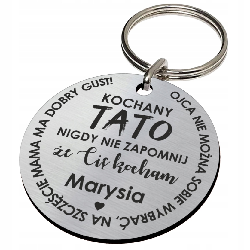 

Dzień ojca Taty upominek brelok breloczek