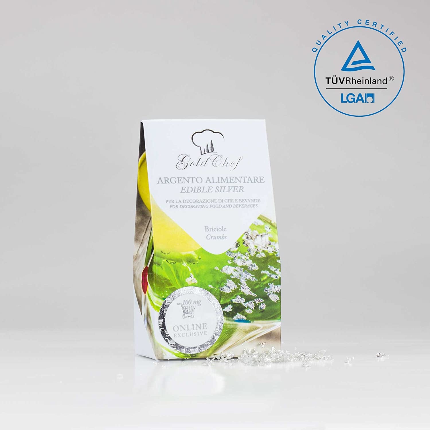 Jedlé stříbro 100 mg Giusto Manetti Battiloro