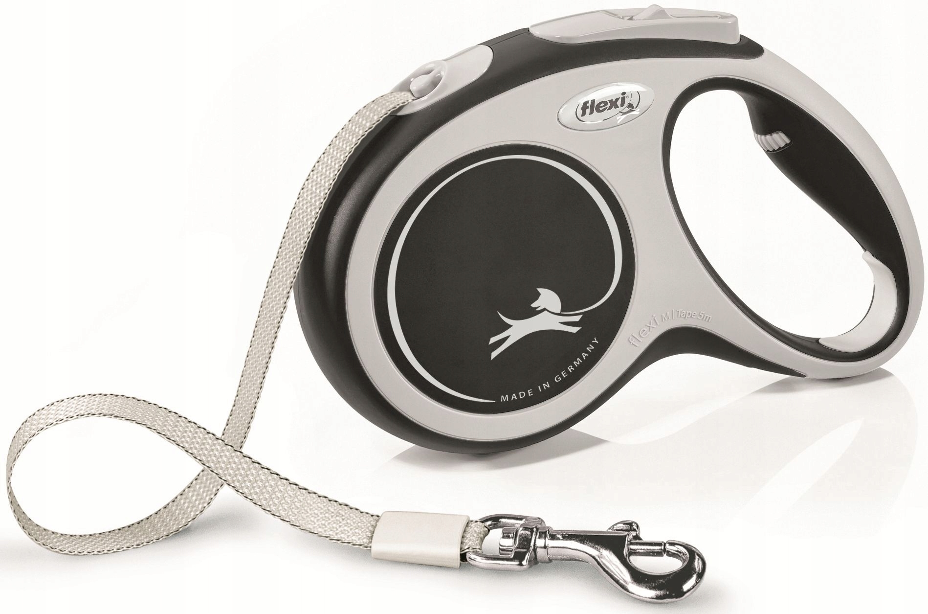 Levně Flexi New Comfort Vodítko pro psa Páska S Černá 5 metrů