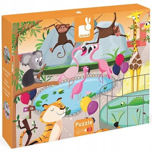 

Puzzle sensoryczne Wycieczka do zoo Janod 20 elem.