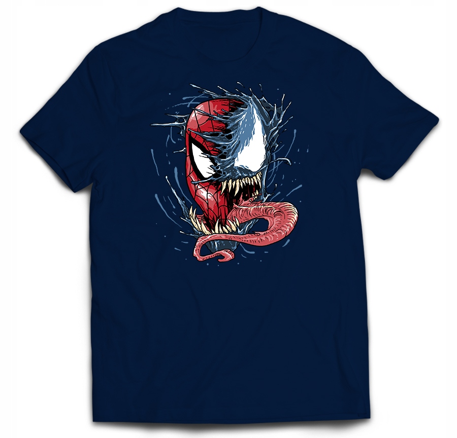 

T-shirt venom spiderman symbiot mashup parodia L