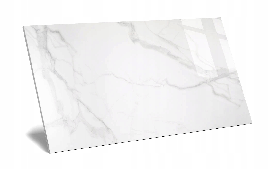 PŁYTKI GRES BIAŁY MARMUR CZARNA ZYŁKA BŁYSZCZACE MATTERHORN POLISHED 60x120