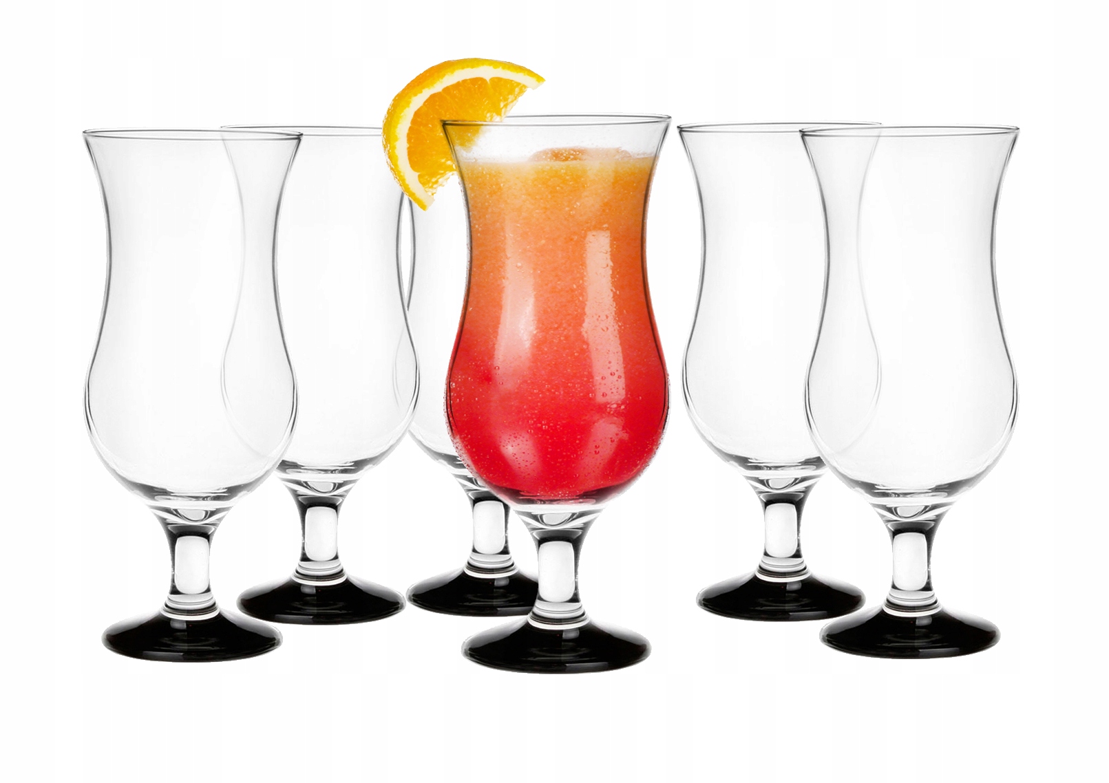 

Kpl 6 sztuk Kieliszek Czarna Nóżka Koktajl,drink