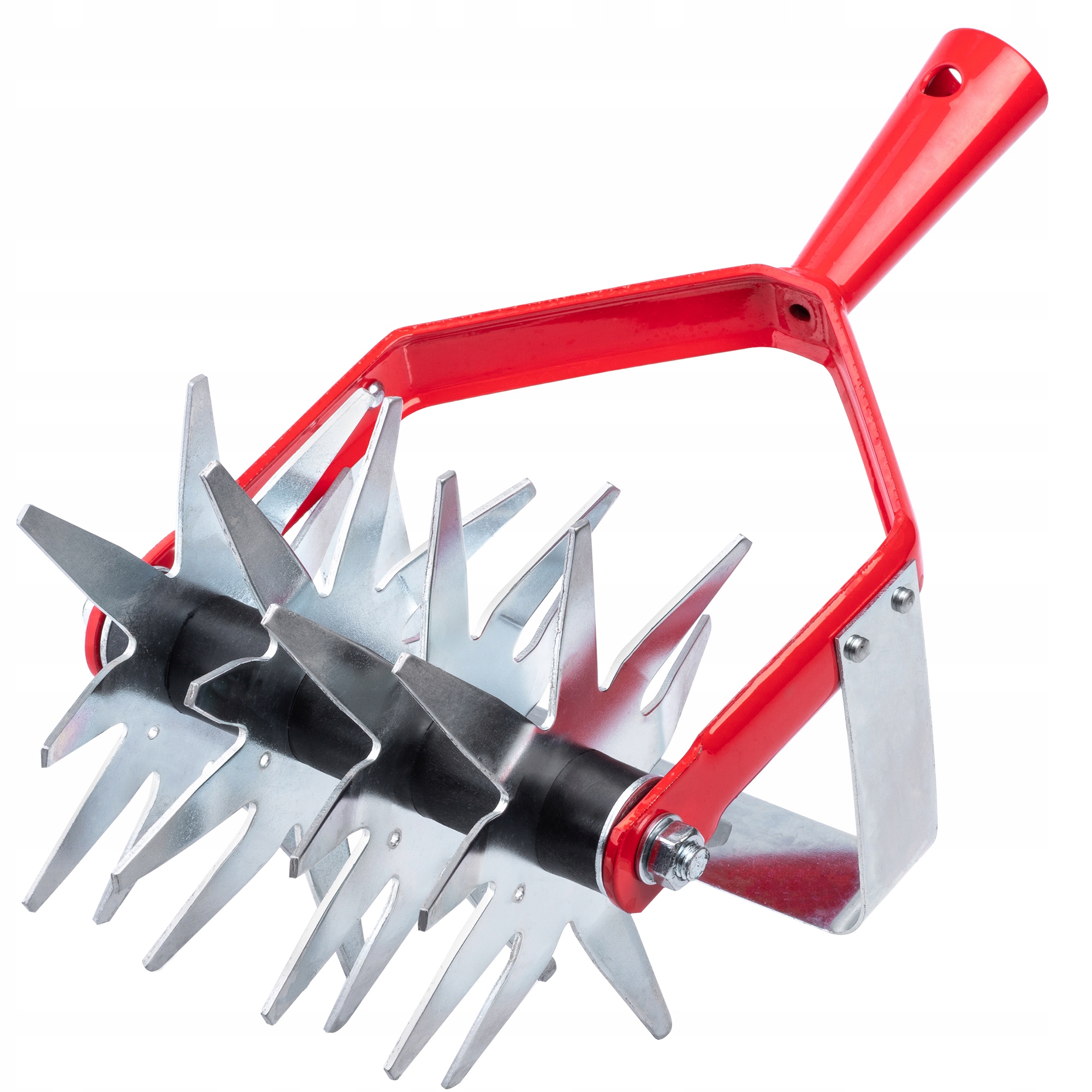 Spulchniacz Gleby Kultywator Ręczny Ogrodowy Z Podcinaczem Do Ziemi Podłoża