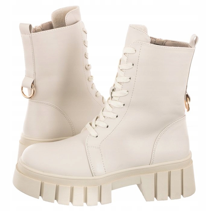 

Buty Damskie Workery Sergio Leone Beżowe Tr 815