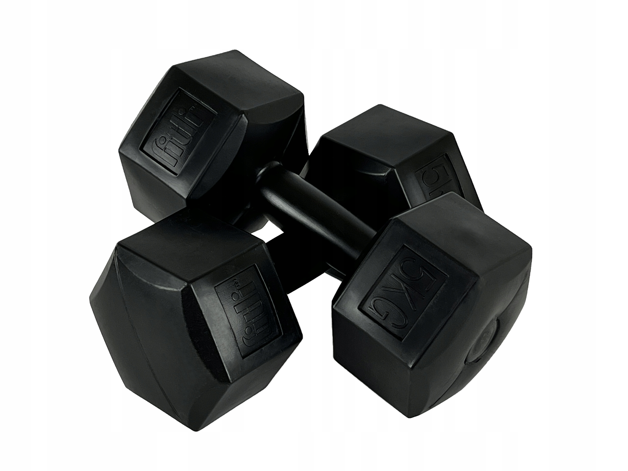 HANTLE 5KG zestaw hantli 5 kg CIĘŻARKI DO ĆWICZEŃ hantle bitumiczne 2szt Waga 2x 5 kg