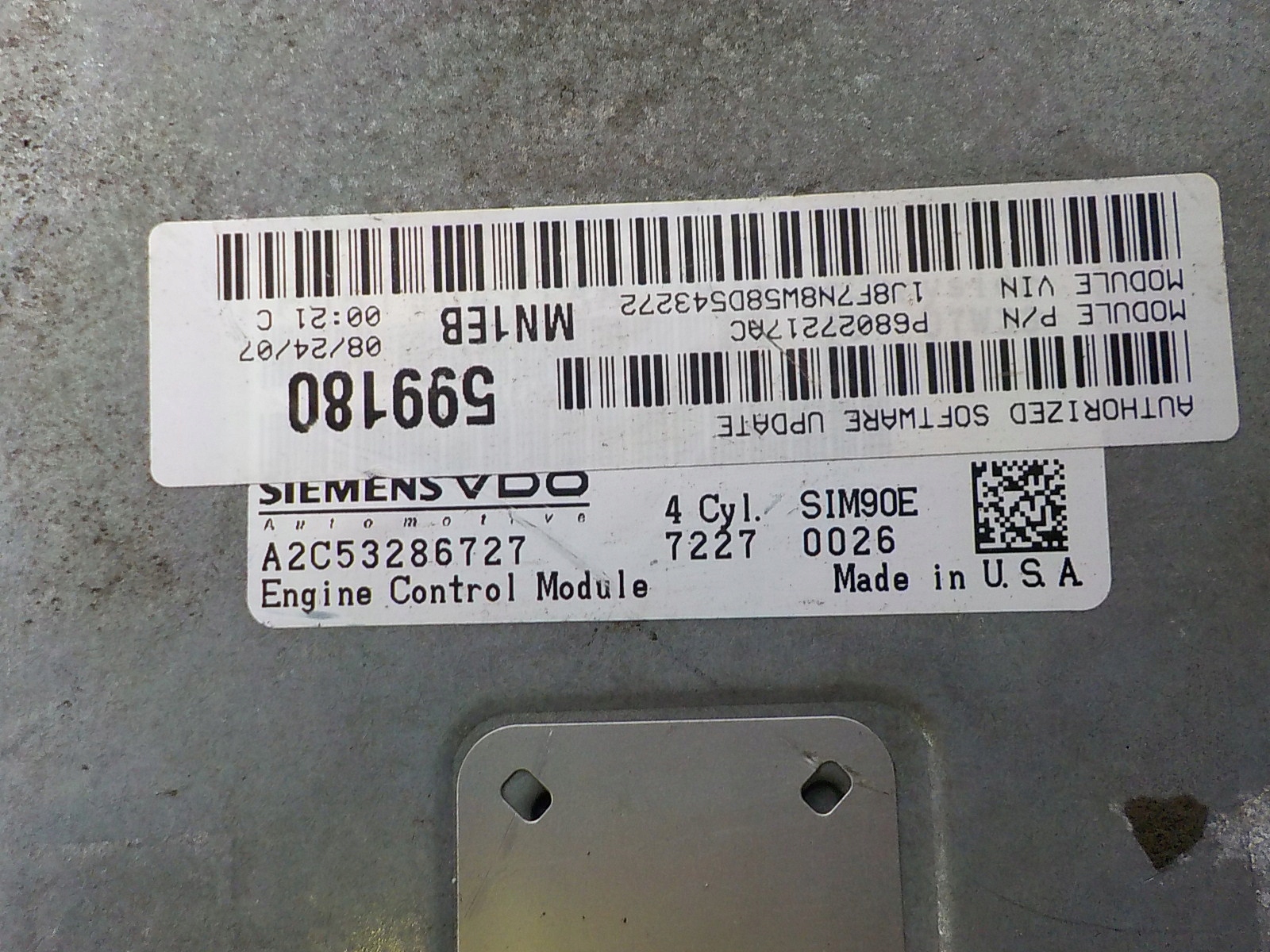 JEEP PATRIOT computer Centralina P68027217AC