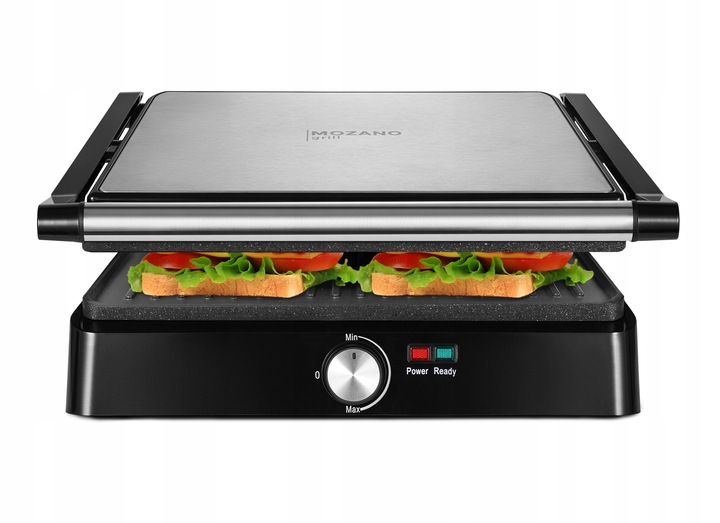 OPIEKACZ TOSTER GRILL DO KANAPEK PANINI ROZKŁADANY ELEKTRYCZNY MOCNY 2200W Zasilanie elektryczne