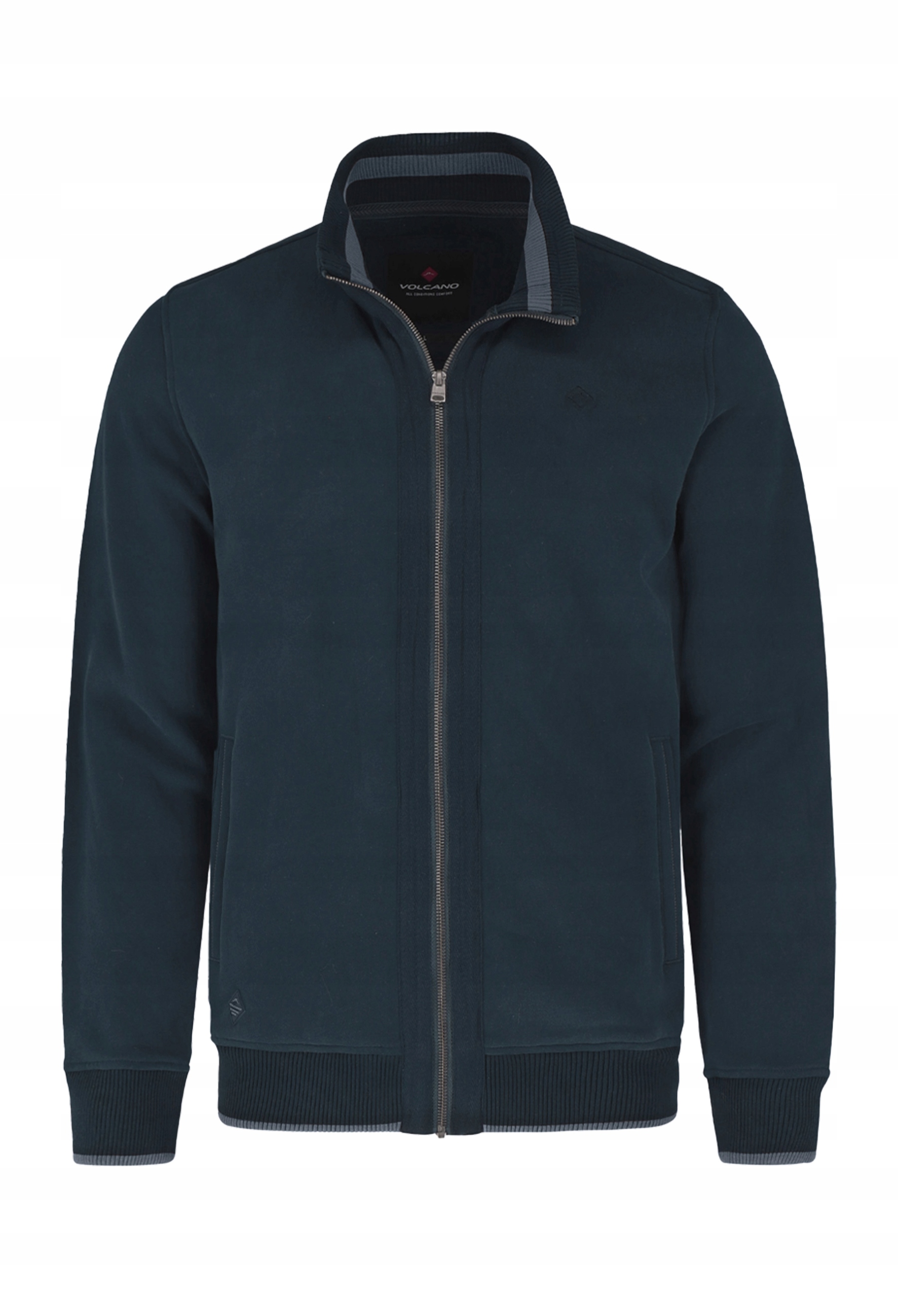 Pánská Rozepínací Mikina S Modrým Stojáčkem Volcano B-led 5XL