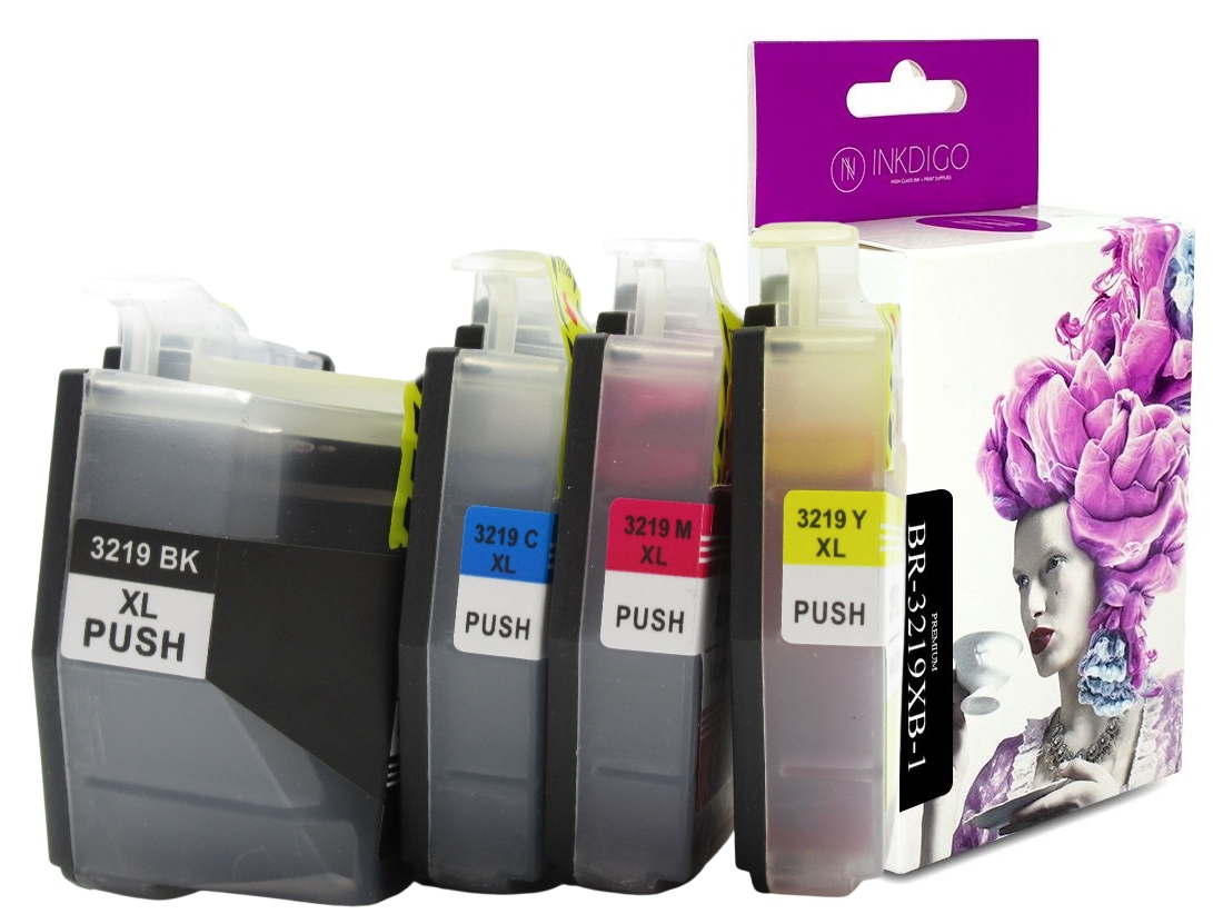 

Tusze Inkdigo Brother LC3219XLBk LC3217Bk LC3219C