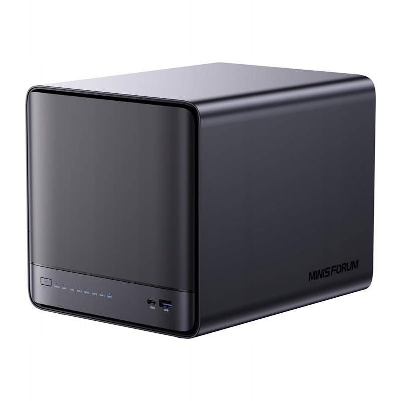 Mini-pc Minis Forum Nas N5 Amd Ryzen 7 H255, 16GB 128GB Os storage