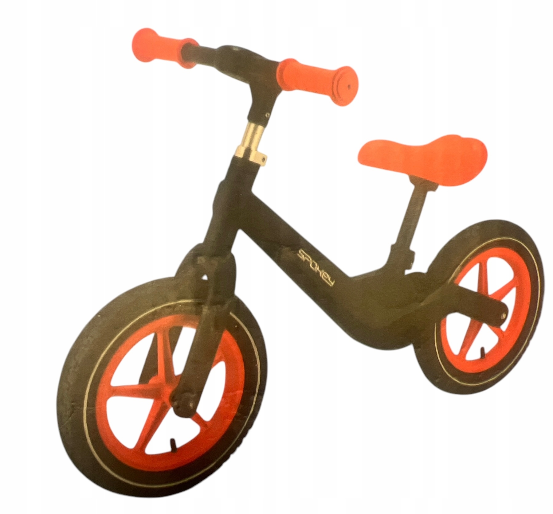 Lekki rower rowerek biegowy spokey czarno-czerwony