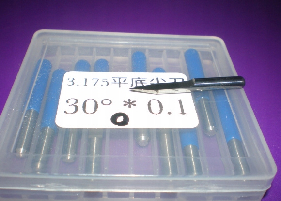 Frez do grawerowania do cnc 30 stopni 02mm, 10 szt