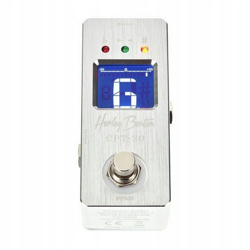 Precyzyjny chromatyczny tuner podłogowy do gitary basu Harley Benton CPT-20 Kod producenta 340471