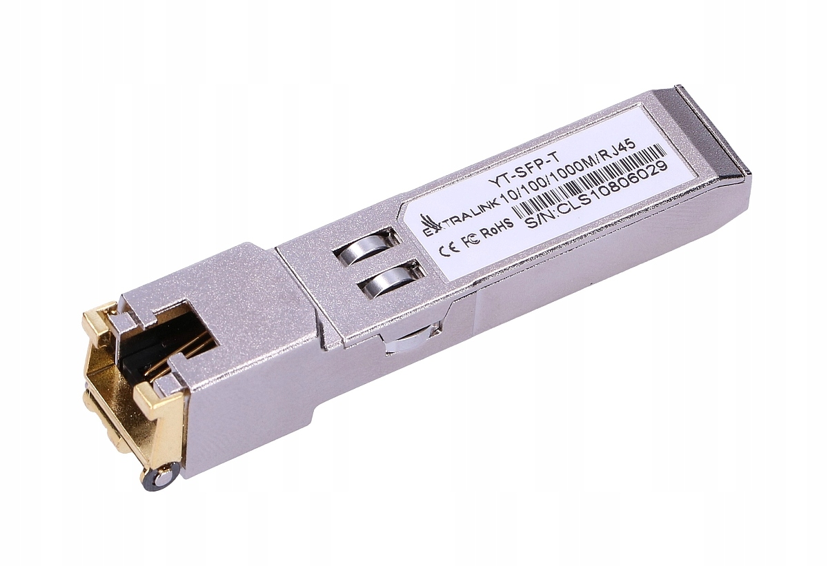 Extralink Sfp 1.25G Sfp modul pro RJ45 1,25Gbps, 100/1000BASE-T, 100 m