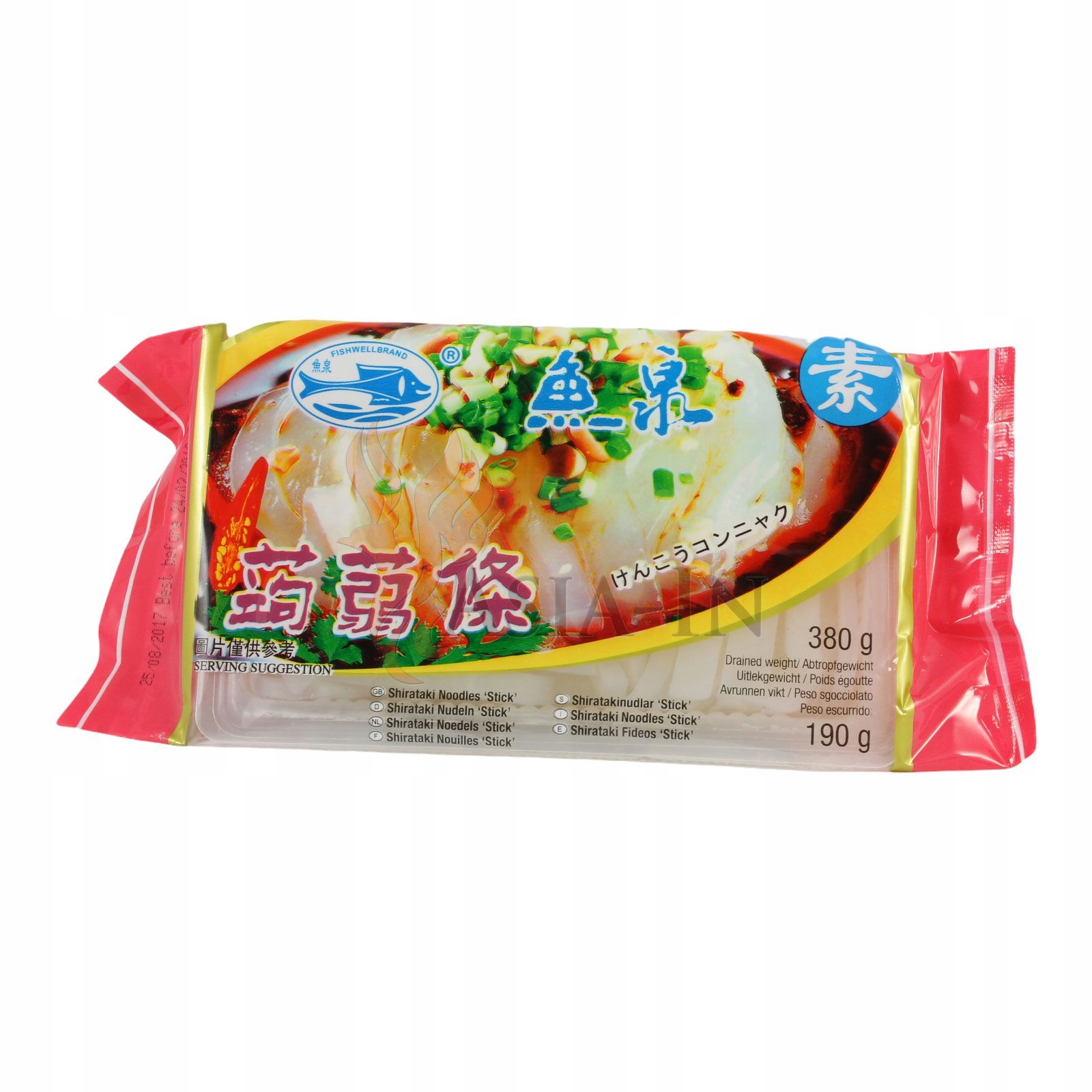 5X Fish Well Konjakové těstoviny 380g