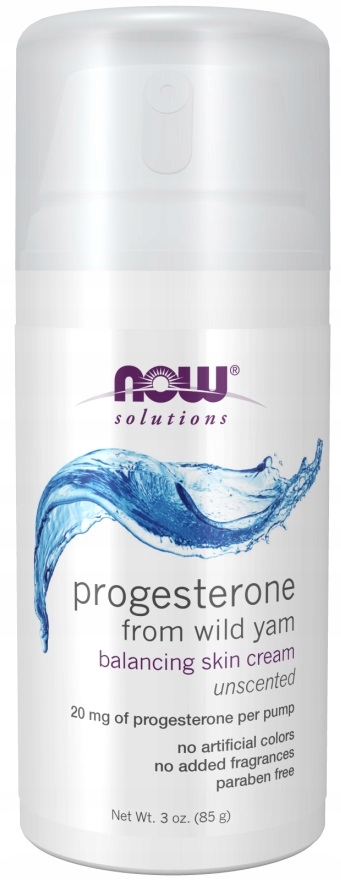 Now Foods Progesterone Cream 85g Krem Z Progesteronem Wild Yam Cream