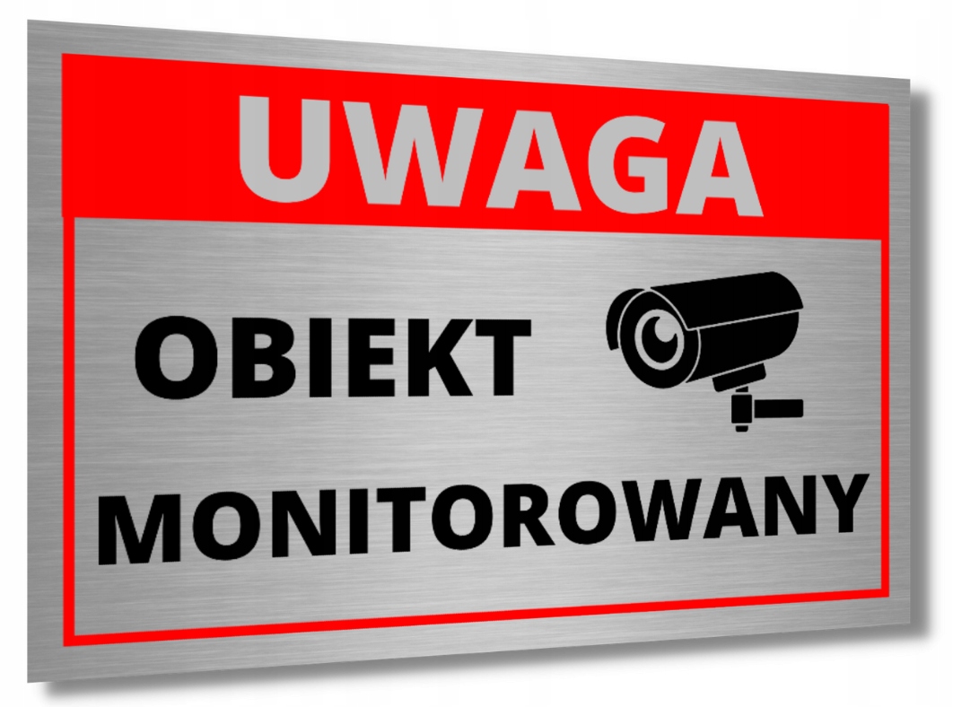 

Tabliczka Obiekt Monitorowany Aluminium Monitoring