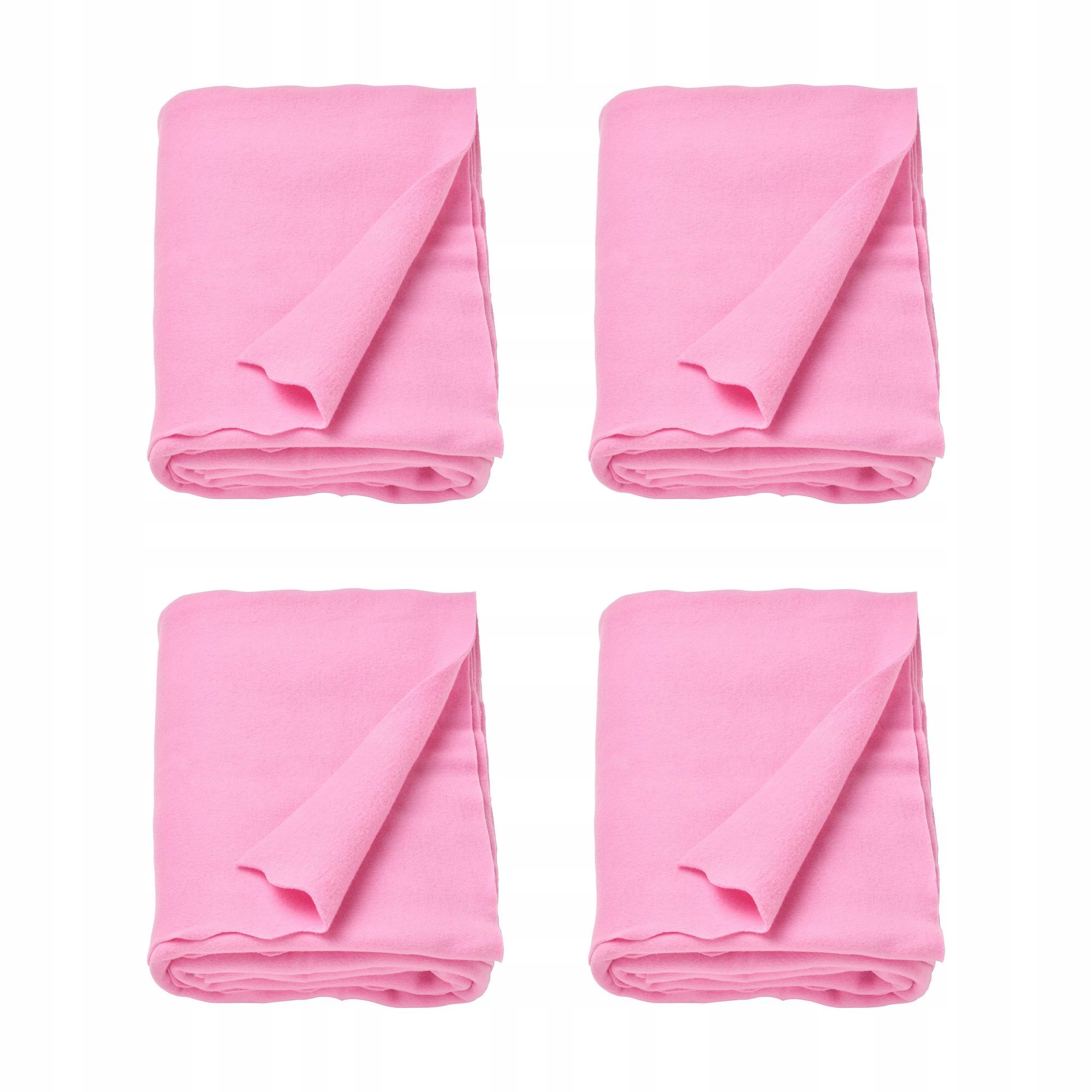 4 ks Daggkapor Pled růžový 130 x 170 cm