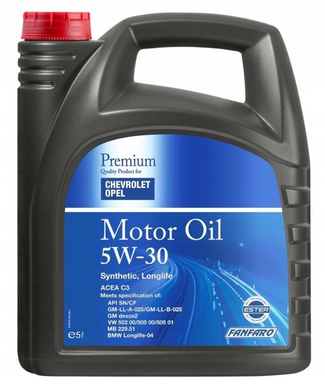 Olej SYNTETYCZNY Opel 5w-30 5w30 DEXOS2 5L