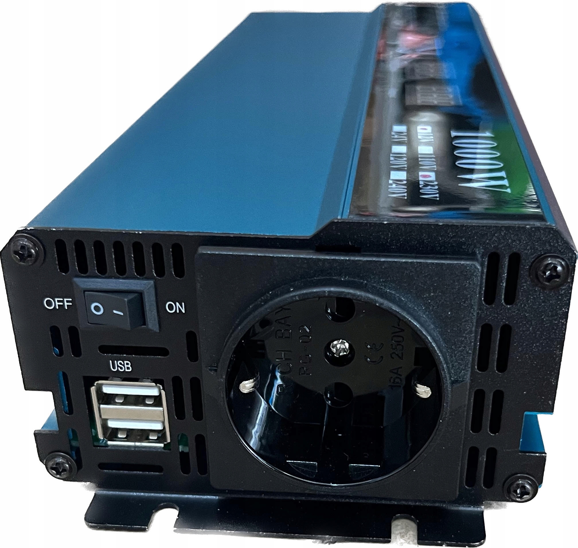 Przetwornica 1000W/2000W 12V 230V CZYSTY SINUS PL Moc użytkowa 1000 W