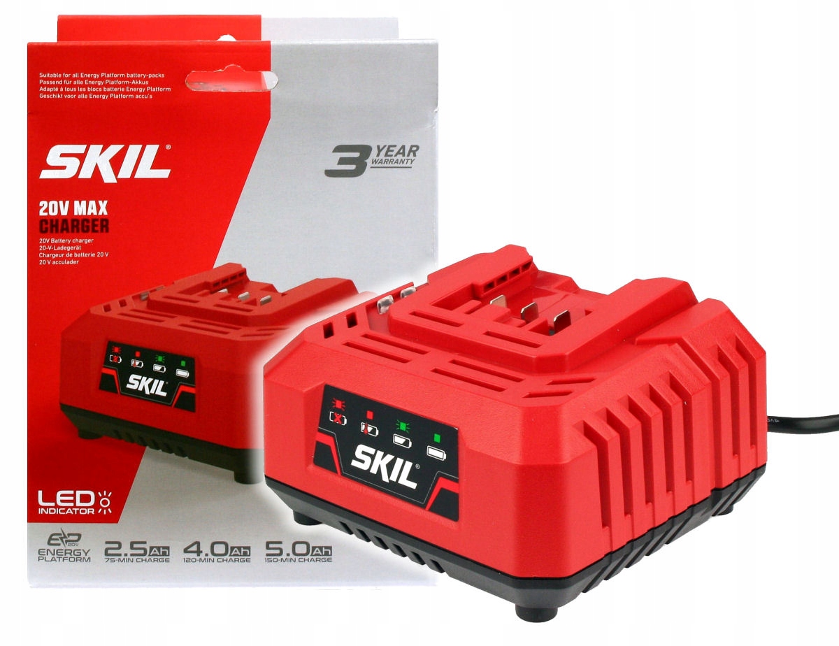 

Ładowarka do akumulatorów 20V Charger Skil