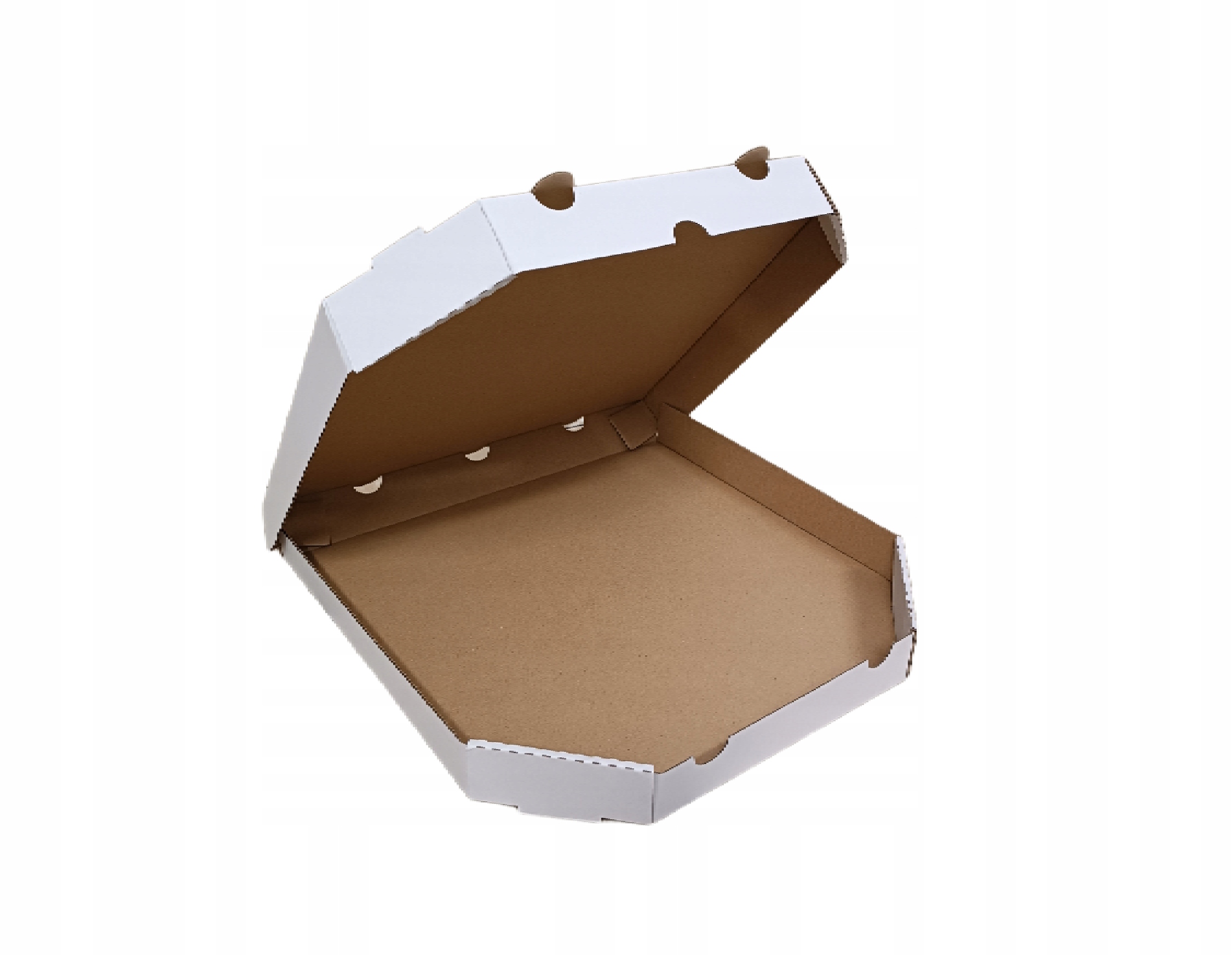 Karton Pizza duża 40 pudełko na pizzę białe 40x40x4 mm 50 sztuk twój Nadruk