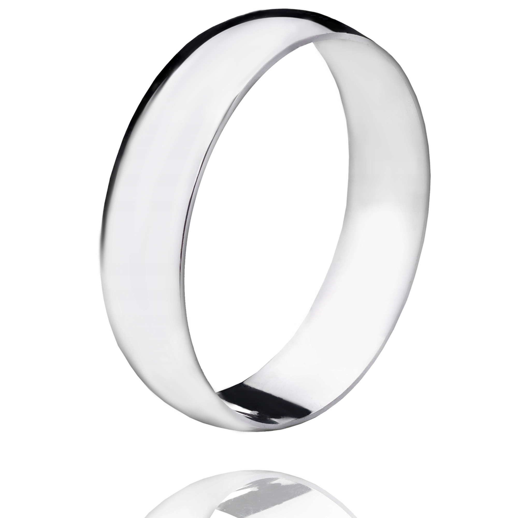 Obrączka Srebrna Klasyczna Damska Męska Szeroka 6mm Srebro 925 21