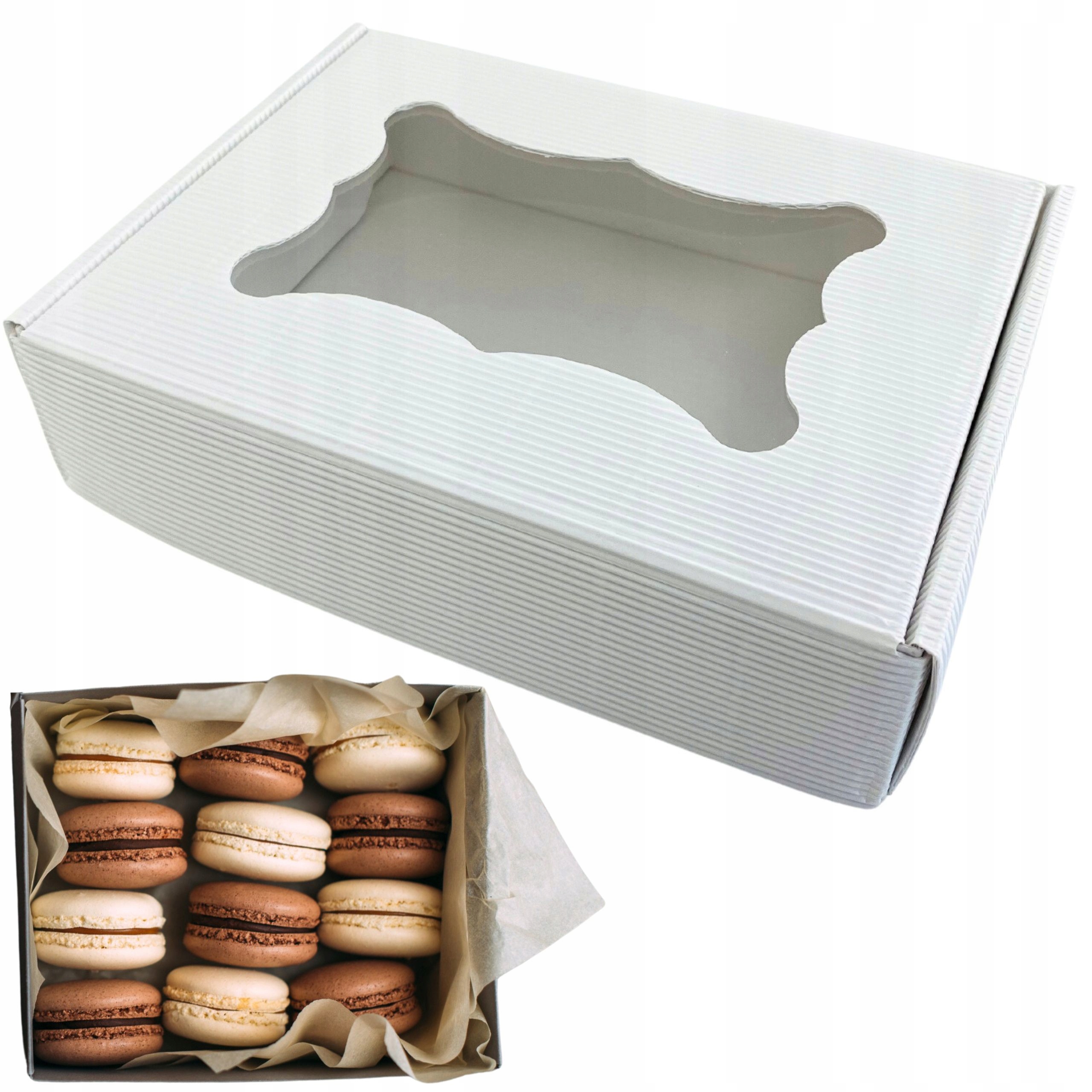 Levně Krabička na sušenky perníky s okénkem 20x15x5 cm